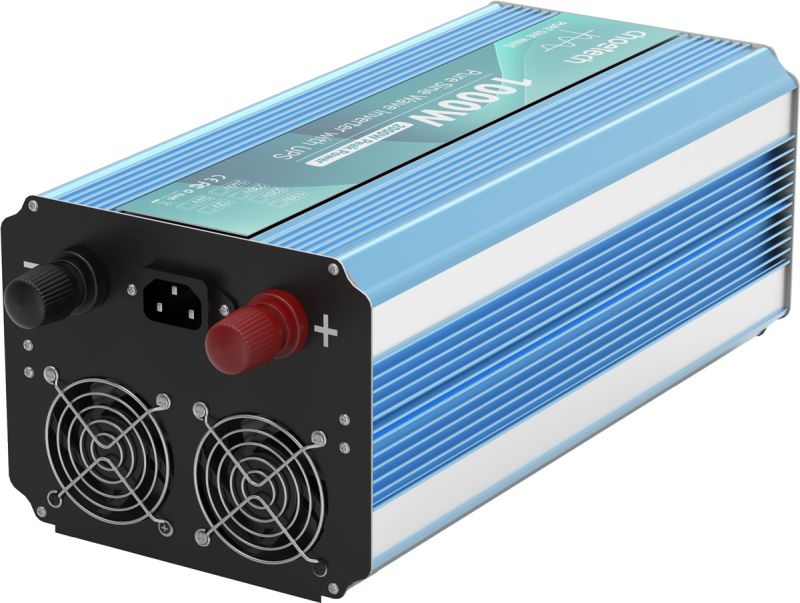Інвертор Choetech з зарядкою, функція ДБЖ 12220V 1000Вт, LiFePO₄/Li-ion/AGM/GEL, чиста синусоїда (INV-C1000WUPS-EU)