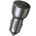 Автозарядка 2xUSB 36W (USB-C+USB-A) QC 3.0+ Косм. Сіра (CD213) UGREEN (60980)