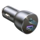 Автозарядка 2xUSB 36W (USB-C+USB-A) QC 3.0+ Косм. Сіра (CD213) UGREEN (60980)