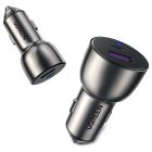 Автозарядка 2xUSB 36W (USB-C+USB-A) QC 3.0+ Косм. Сіра (CD213) UGREEN (60980)