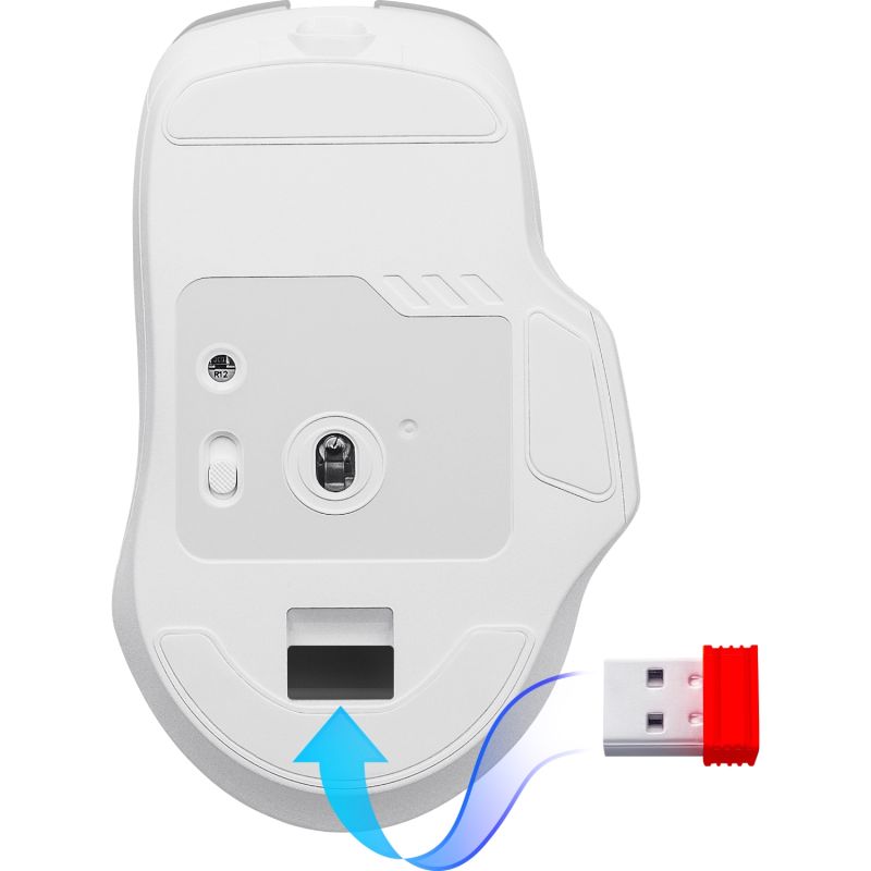 Мишка Defender Astro Elite GM-056, бездротова, ігрова, 3200dpi., 7кн., 500 mAh, біла (52056)