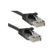 Патч-корд PowerPlant cat.5e, UTP, 0.5 м, черный (CA911523)