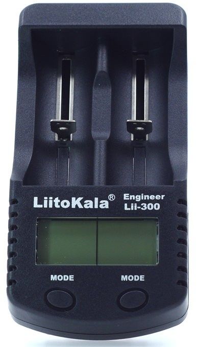 Зарядний пристрій LiitoKala Lii-300, 2x(Lion/NiMH/NiCd), Power Bank, discharge function, display (Lii-300)