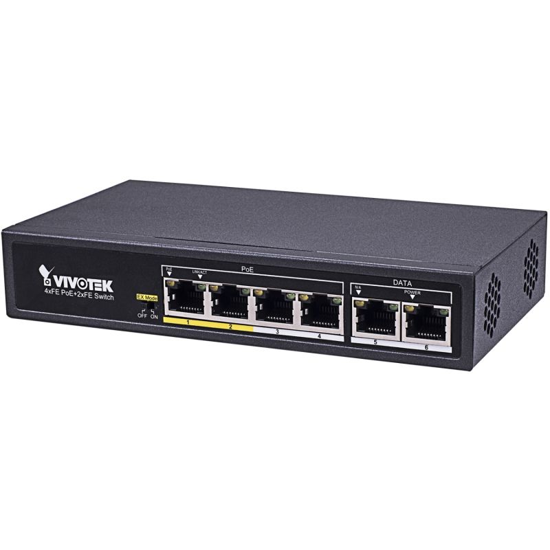 Комутатор VIVOTEK AW-FET-060C-065, Unmanaged 4xFE PoE + 2xFE UTP Switch (AW-FET-060C-065)