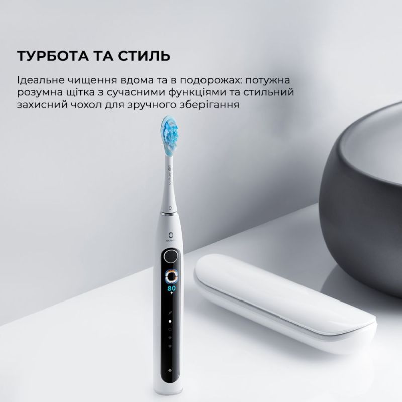 Умная зубная электрощетка Oclean X Pro 20 Set Electric Toothbrush White (6970810556971)