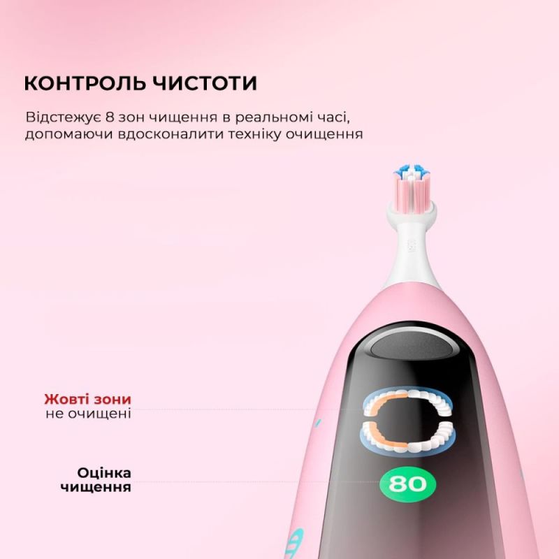 Розумна зубна електрощітка Oclean X Kids Electric Toothbrush Black (6970810557206)