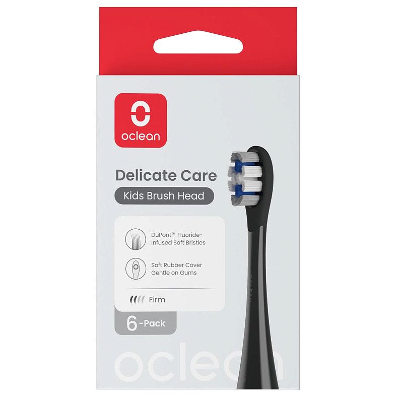 Насадка для зубної електрощітки Oclean X Kids P3K8 Black (2 шт) (6970810557398)