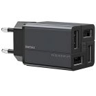 Сетевое зарядное устройство Remax RP-U43 Wanfu (EU) (4USB 3.4А) Black (6972174153667)