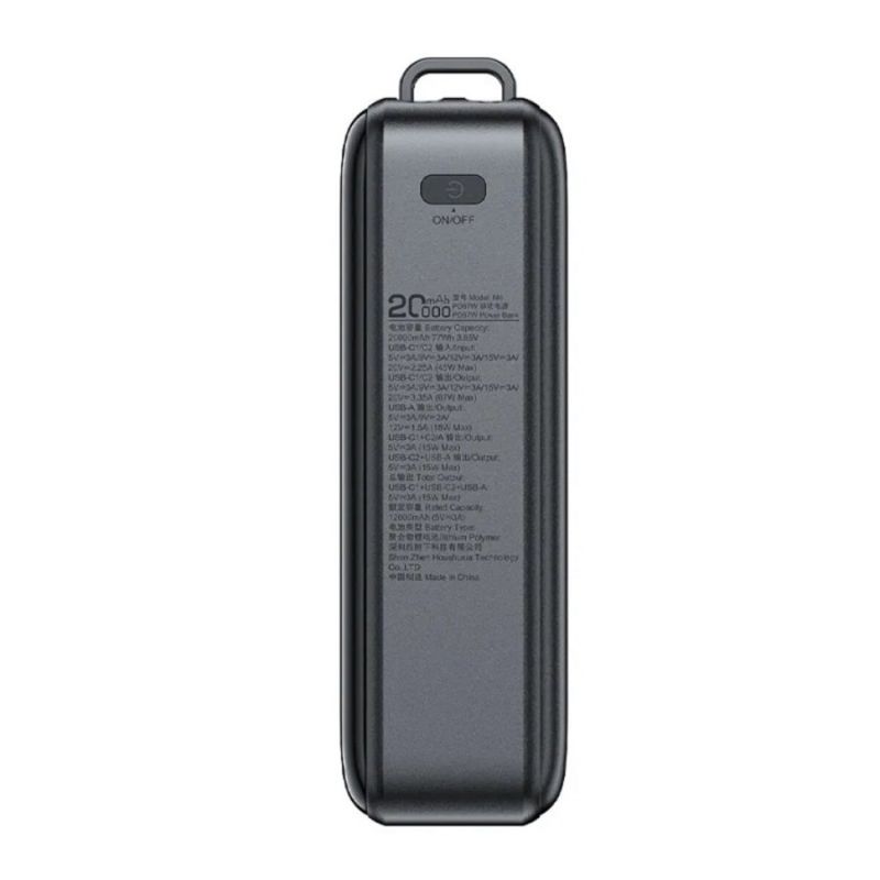 Универсальная мобильная батарея Acefast M14 20000mAh 22.5W Black (6974316283966)