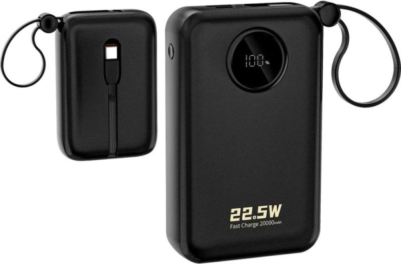 Универсальная мобильная батарея Dudao K14+ 20000mAh 22.5W Black (6977196680016)