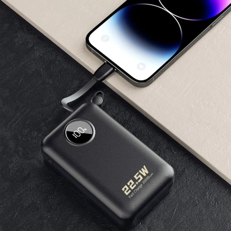 Универсальная мобильная батарея Dudao K14+ 20000mAh 22.5W Black (6977196680016)