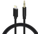 Кабель AUX Lightning - TRS Audio M/M 1м Black (S0989)