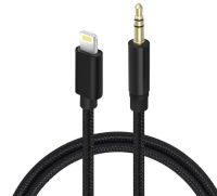 Кабель AUX Lightning - TRS Audio M/M 1м Black (S0989)