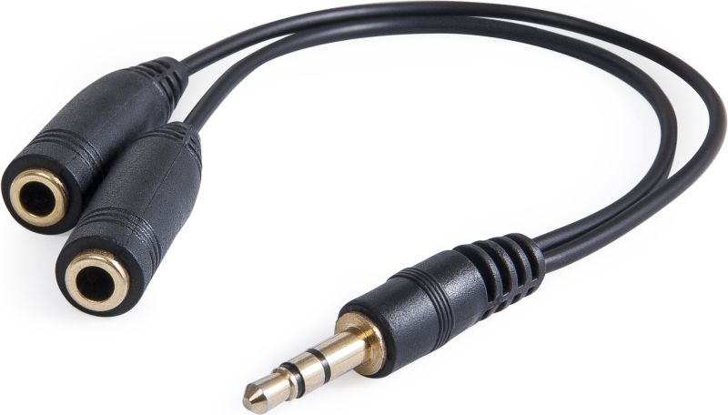 Перехідник Audio Jack TRS M -> 2xF (розгалужувач) Defender (63001)