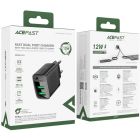 Зарядний пристрій 2xUSB 12W (2xUSB-A) A86 Black Acefast (6974316283270)