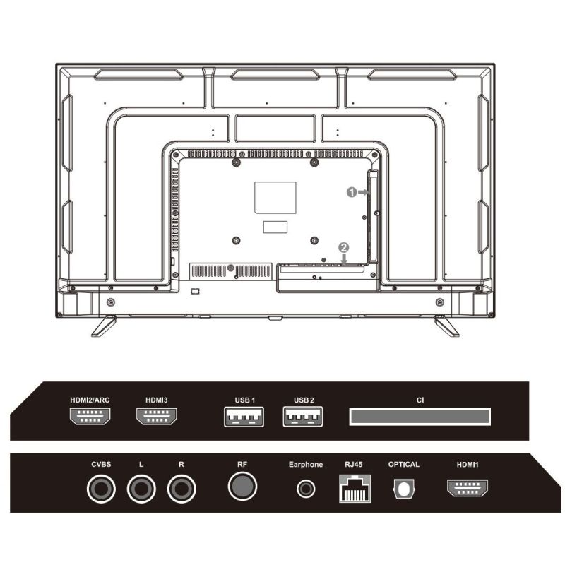 TV 50 Mystery MTV-5060UDT2 4K/Android 11/DVB-T2/2xUSB 2.0/3хHDMI/CI-слот/Wi-Fi/Black (MTV-5060UDT2)