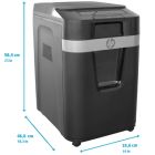 Знищувач документів HP Pro Shred Auto 200CC, CrossCut Paper Shredder, A4, 80g х 10 л.,4*20, 32л.,P-4 (2820)