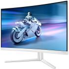 TFT 27" Philips 27M2C5501, QHD 2K, Fast VA, вигнутий, 180Гц, 2хHDMI, DP, HAS, білий (27M2C5501/00)