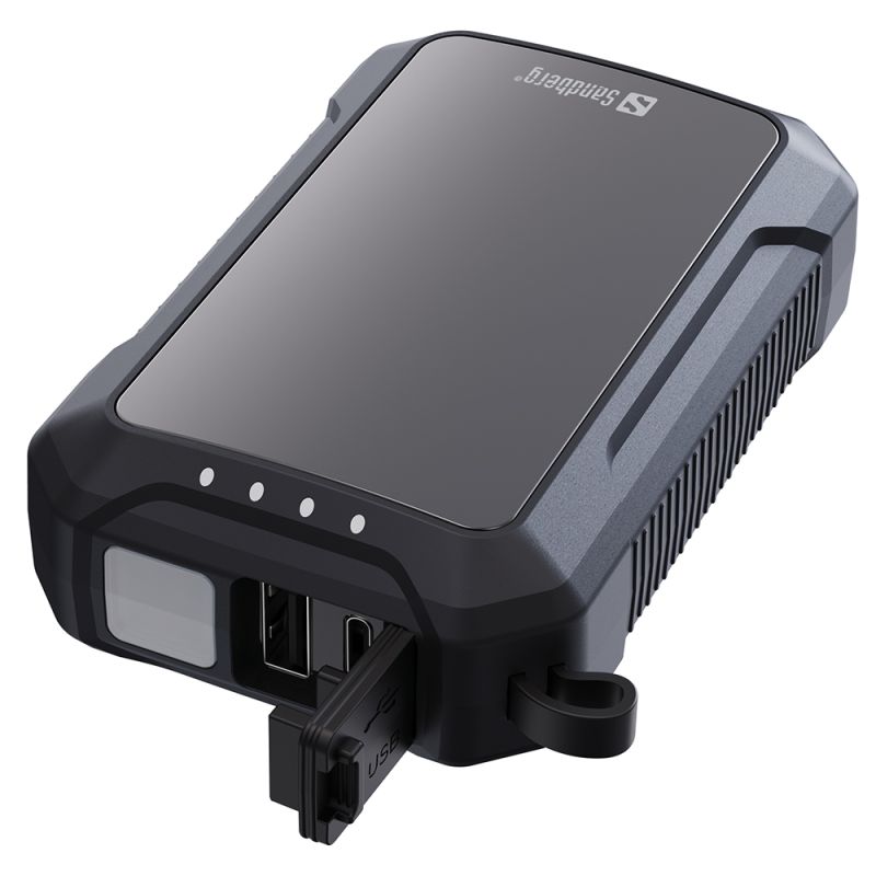 УМБ Sandberg 10000mAh Hand Warmer з обігрівачем рук 2A, USB, Type-C in, PowerThru, LED ліхтар 1W (420-65)