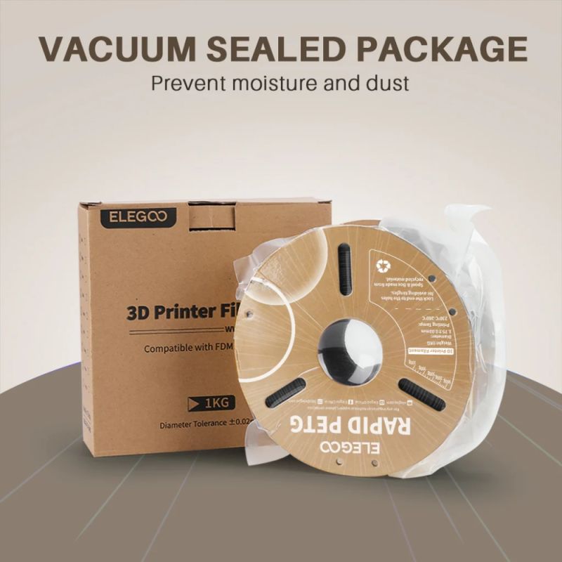 Пластик (Filament) ELEGOO RAPID PETG 1кг, 1.75мм, чорний (50.203.0216)