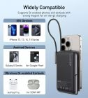 УМБ Choetech Magnetic Wireless 10000mAh 20W PD USB-C In/Out,Qi-15W,build-in cabel  Black (B735-CCBK)