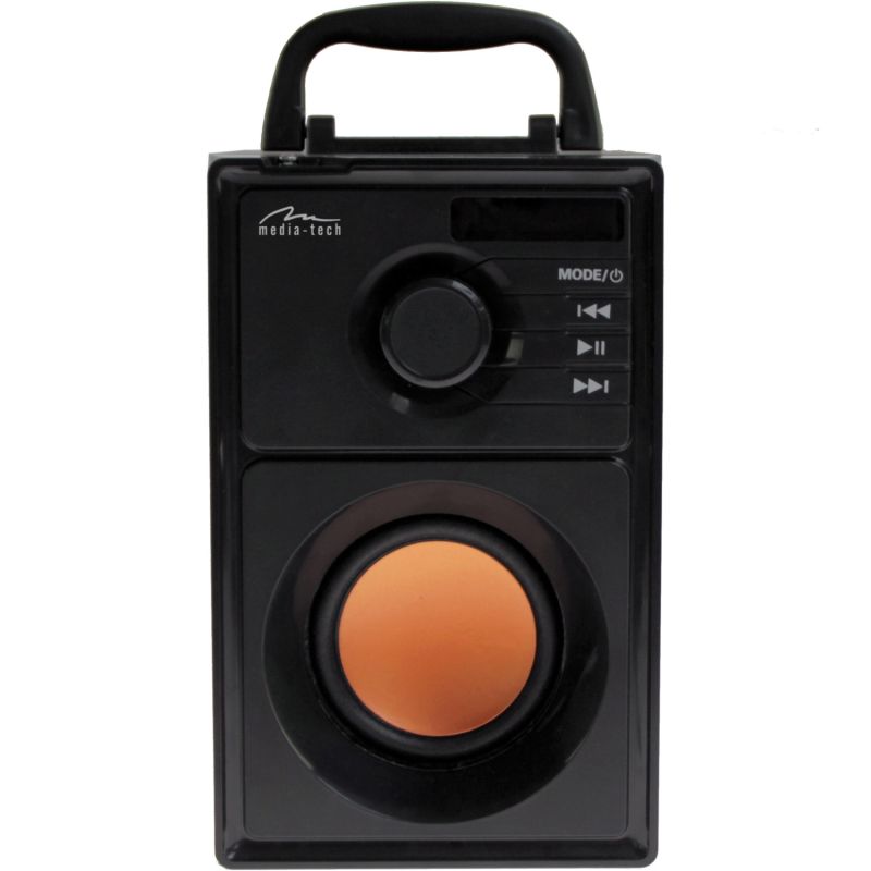 Акустична система 1.0 Media-Tech 15W, Bluetooth/FM/AUX/SD/USB/пульт/BOOMBOX, помар. мембрана, чор (MT3145_V2)