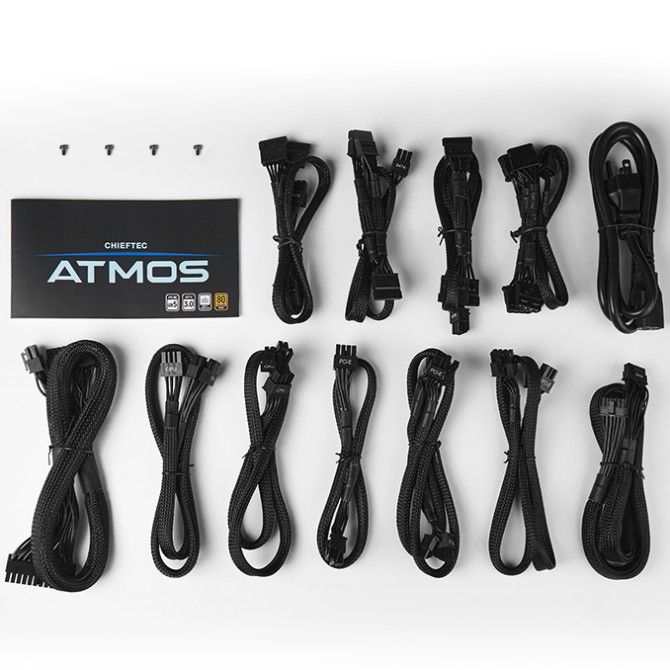 БЖ 750W Chieftec ATMOS CPX-750FC ATX 3.0 120 mm, 80+ GOLD, Cable management, retail (CPX-750FC)