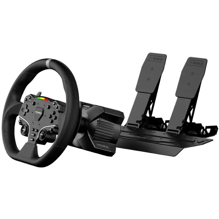 Кермо і педалі MOZA R3 Racing Bundle for PC, 22кн., подв. педалі SR-P Lite, кермо ES Lite (RS074_Moza)