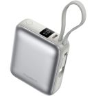 УМБ Choetech 10000mAh 35W PD3.0 USB-C In/Out, LED Display, with buid-in type-C cabel сіра (B832-GY)