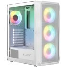 Корпус LogicConcept PORTOS MESH+GLASS ARGB fans 4x120mm WHITE без БЖ ATX (AT-PORTOS-20-0000000-0002)