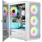 Корпус LogicConcept PORTOS MESH+GLASS ARGB fans 4x120mm WHITE без БЖ ATX (AT-PORTOS-20-0000000-0002)