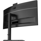 TFT 34" AOC CU34E4CW, WQHD, VA, 120Гц, вигн., 2xHDMI, DP, USB-C, RJ-45, USB-hub,cam,HAS, кол.,чорний (CU34E4CW)