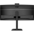 TFT 34" AOC CU34E4CW, WQHD, VA, 120Гц, вигн., 2xHDMI, DP, USB-C, RJ-45, USB-hub,cam,HAS, кол.,чорний (CU34E4CW)