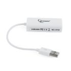 Мережевий адаптер Gembird USB - Fast Ethernet, білий (NIC-U2-02)