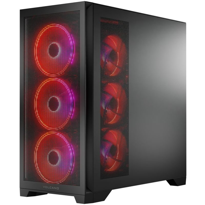 Корпус Modecom VOLCANO EXPANSE S ARGB 4x140mm fans MIDI USB 3.0x2+TYPE-C BLACK без БЖ ATX (AT-EXPANSE-SG-10-000000)
