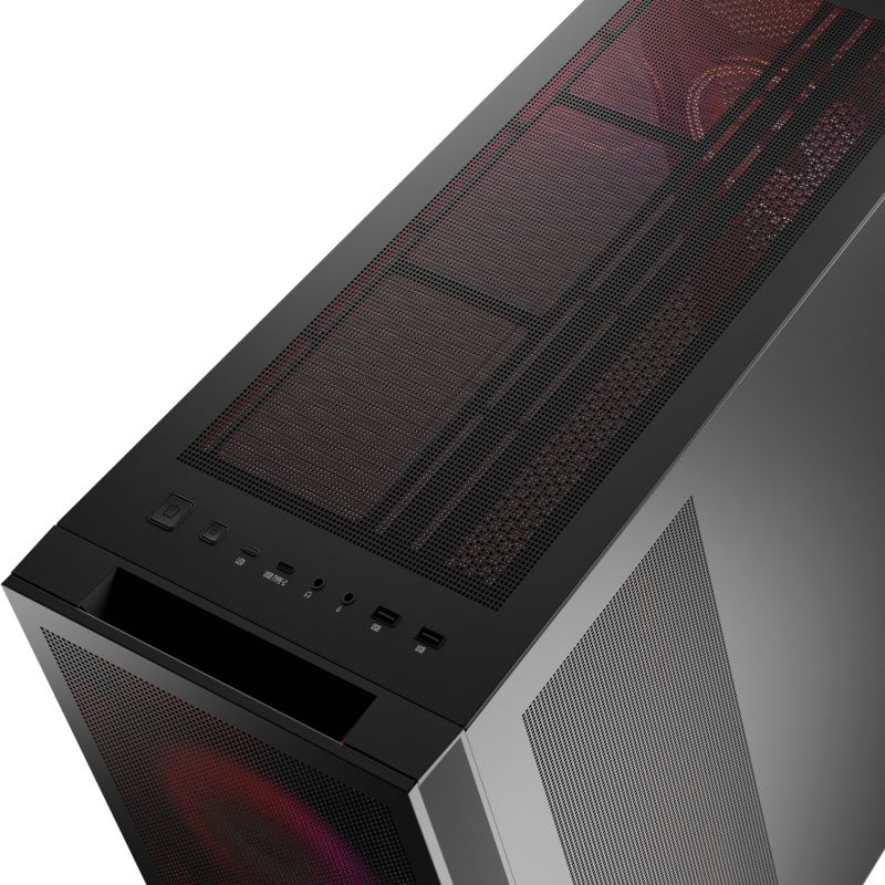 Корпус Modecom VOLCANO EXPANSE S ARGB 4x140mm fans MIDI USB 3.0x2+TYPE-C BLACK без БЖ ATX (AT-EXPANSE-SG-10-000000)