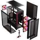 Корпус Modecom VOLCANO EXPANSE S ARGB 4x140mm fans MIDI USB 3.0x2+TYPE-C BLACK без БЖ ATX (AT-EXPANSE-SG-10-000000)