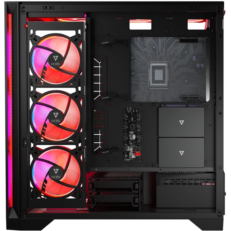 Корпус Modecom VOLCANO EXPANSE S ARGB 4x140mm fans MIDI USB 3.0x2+TYPE-C BLACK без БЖ ATX (AT-EXPANSE-SG-10-000000)