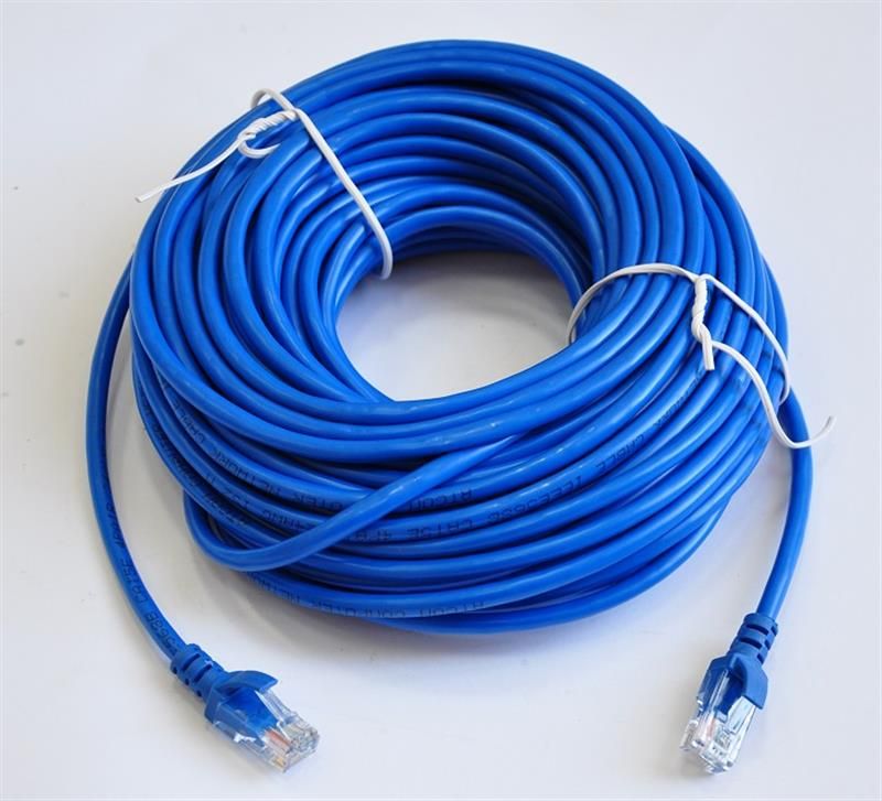 Патч-корд литой, UTP, RJ45, Cat.5e, 20m, синий (9170)