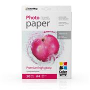 Фотобумага ColorWay суперглянцевая 255г/м2 A4 50л (PSG255050A4)