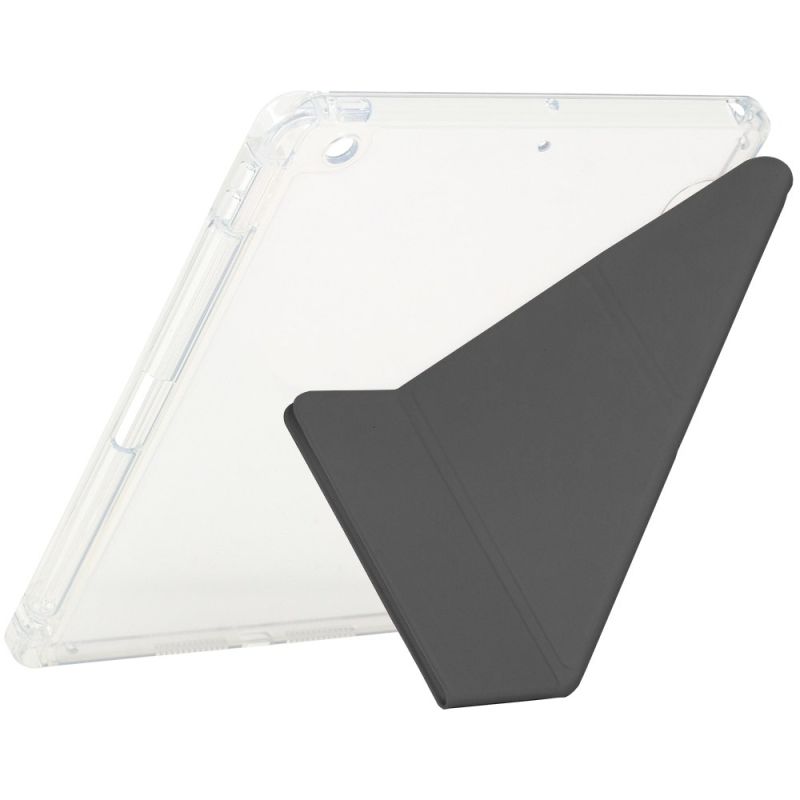 Чeхол-книжка BeCover Ultra Slim Origami Transparent с креплением Apple Pencil для Apple iPad 10.2 2019/2020/2021 Black (711098)