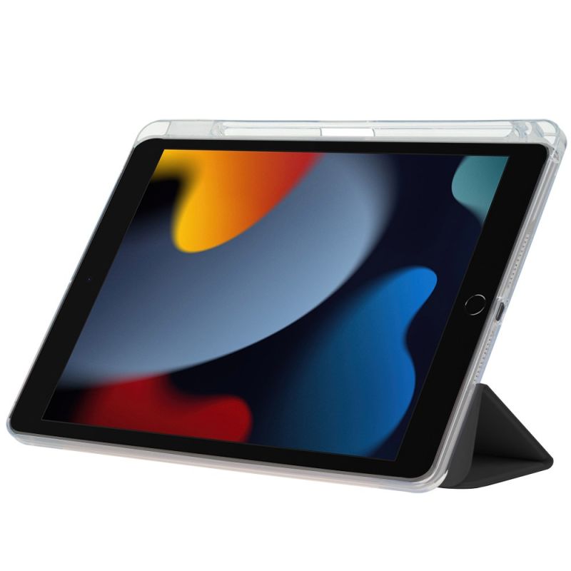 Чeхол-книжка BeCover Ultra Slim Origami Transparent с креплением Apple Pencil для Apple iPad 10.2 2019/2020/2021 Black (711098)