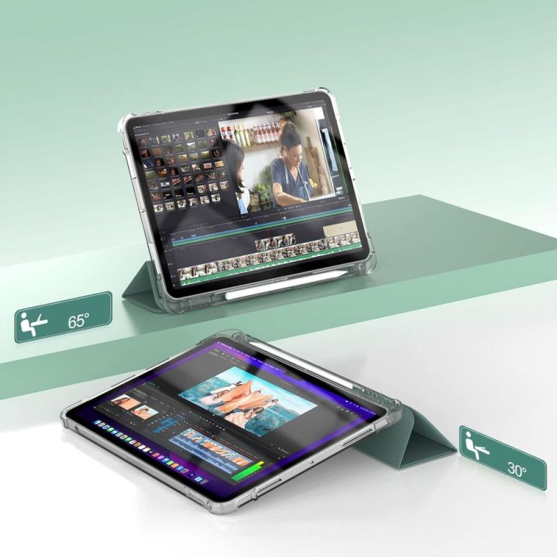 Чохол-книжка BeCover Soft Edge з кріпленням Apple Pencil для Apple iPad Air (4/5) 2020/2022 10.9" Dark Green (711120)