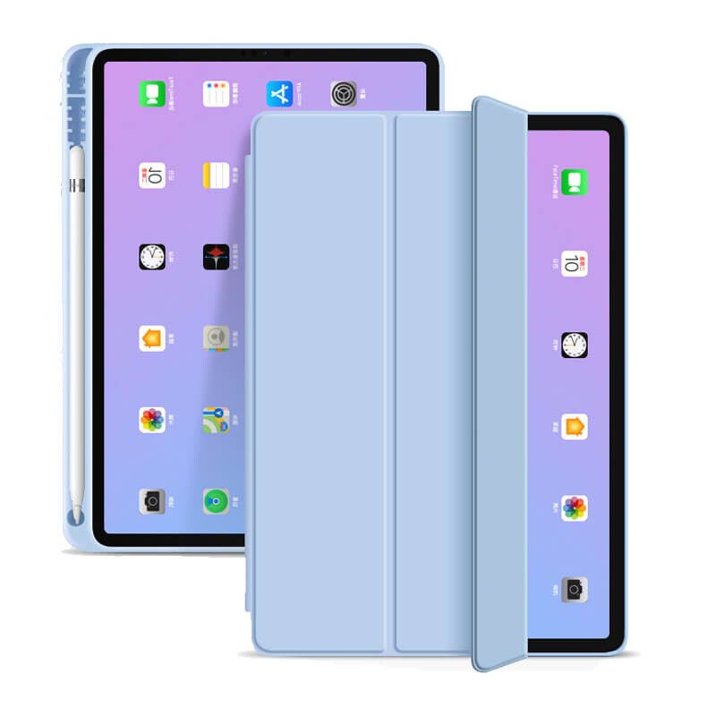 Чeхол BeCover Tri Fold Soft TPU с креплением Apple Pencil для Apple iPad Air 11" M2 2024 Light Blue (711403)
