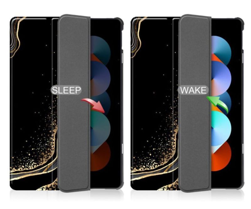 Чeхол-книжка BeCover Smart Case для Apple iPad Air 11" M2/M3 (2024/2025) Black Abstraction (711598)