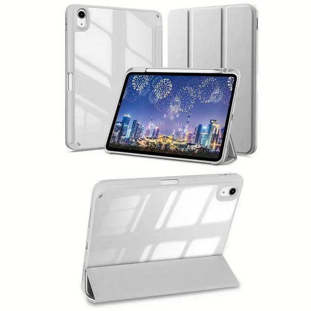 Чeхол-книжка BeCover Soft Edge TPU с креплением Apple Pencil для Apple iPad Air 11 M2 2024 11" Gray (711705)
