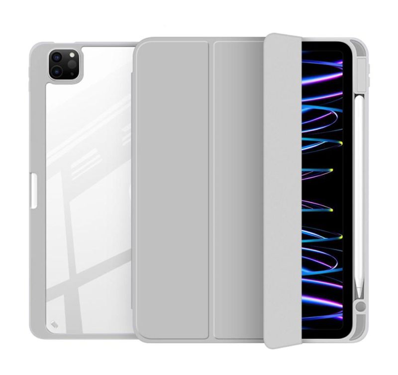 Чохол-книжка BeCover Soft Edge TPU з кріпленням Apple Pencil для Apple iPad Pro 12.9 2020/2021/2022 Gray (711709)