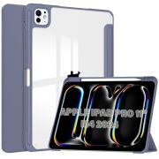 Чeхол-книжка BeCover Soft Edge TPU с креплением Apple Pencil для Apple iPad Pro 11" M4 2024 Purple (711716)