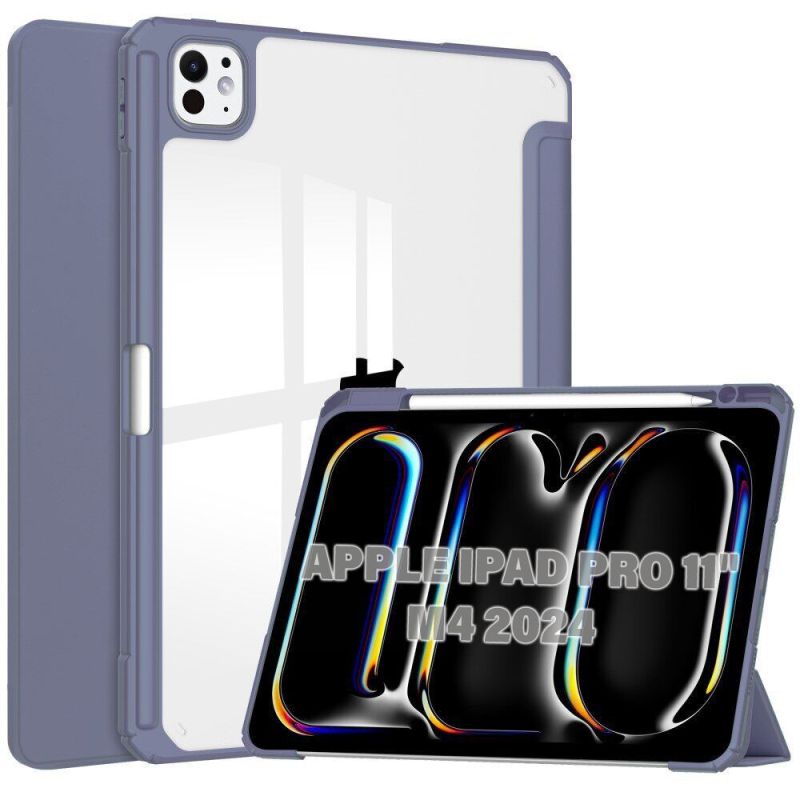Чeхол-книжка BeCover Soft Edge TPU с креплением Apple Pencil для Apple iPad Pro 11" M4 2024 Purple (711716)