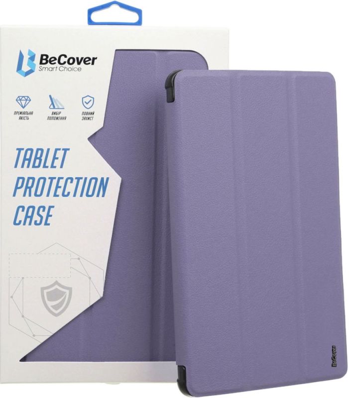 Чeхол-книжка BeCover Soft Edge TPU с креплением Apple Pencil для Apple iPad Pro 11" M4 2024 Purple (711716)